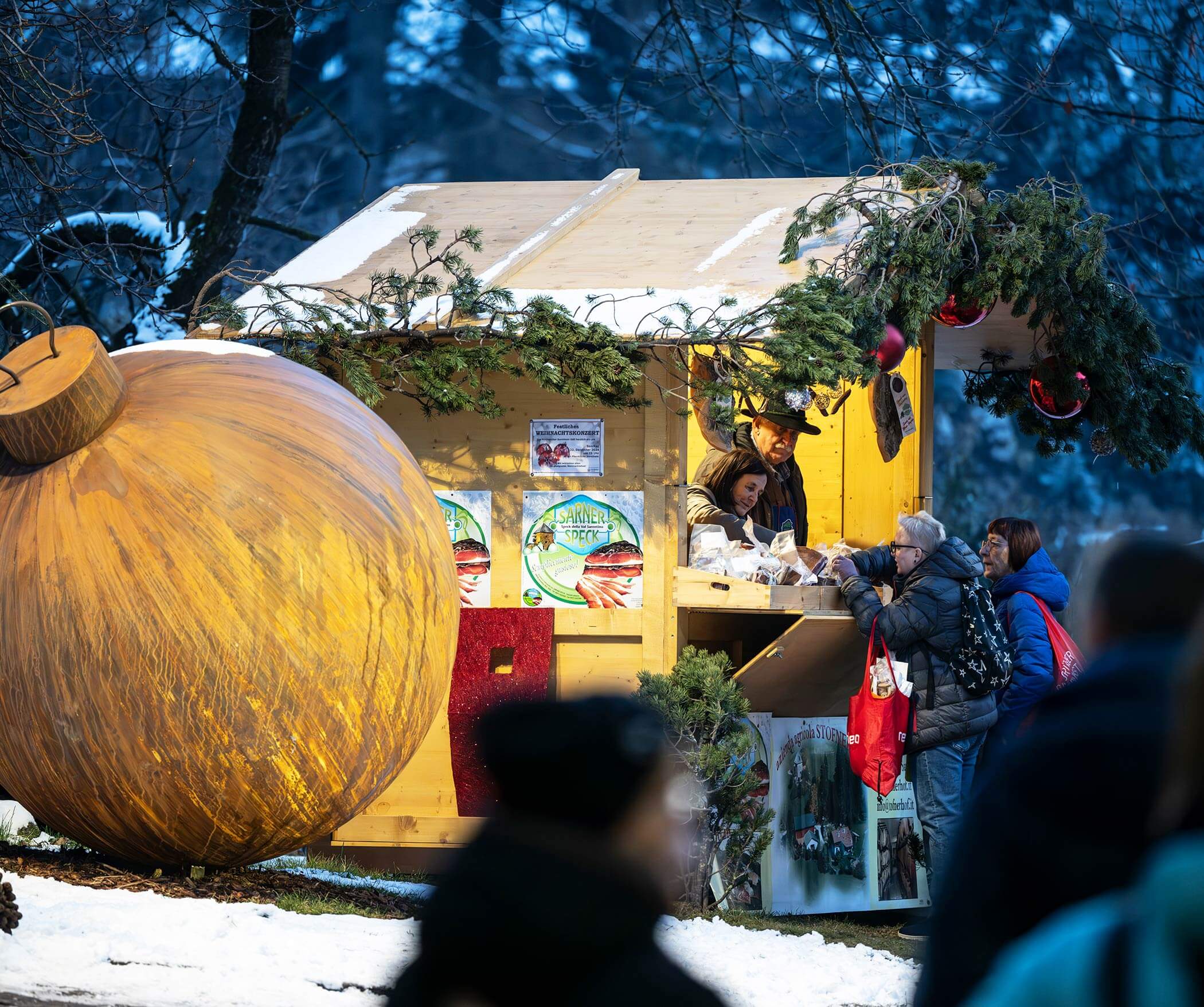 Vista sul Avvento Alpino Val Sarentino