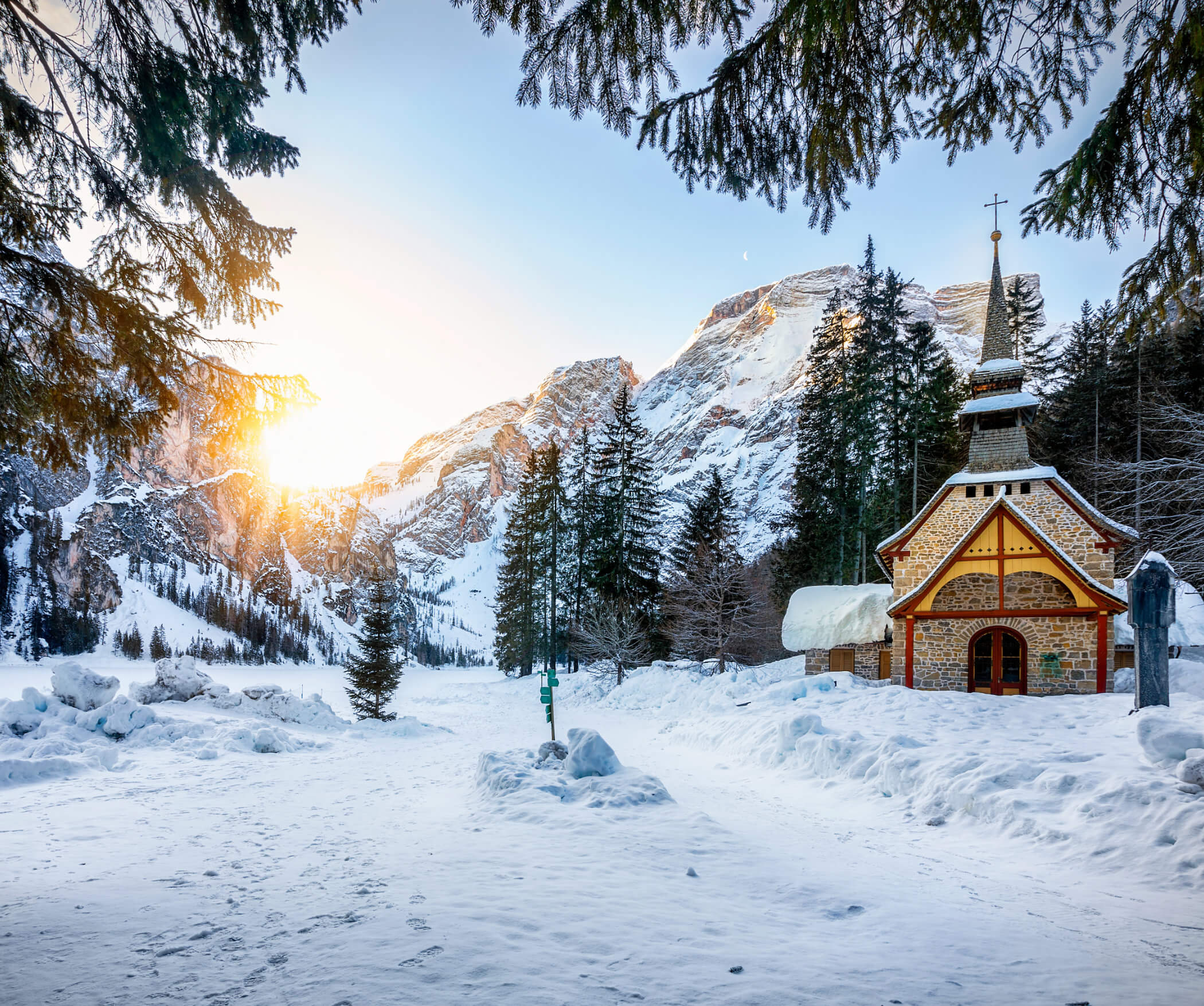 Avvento al Lago di Braies - Tramonto