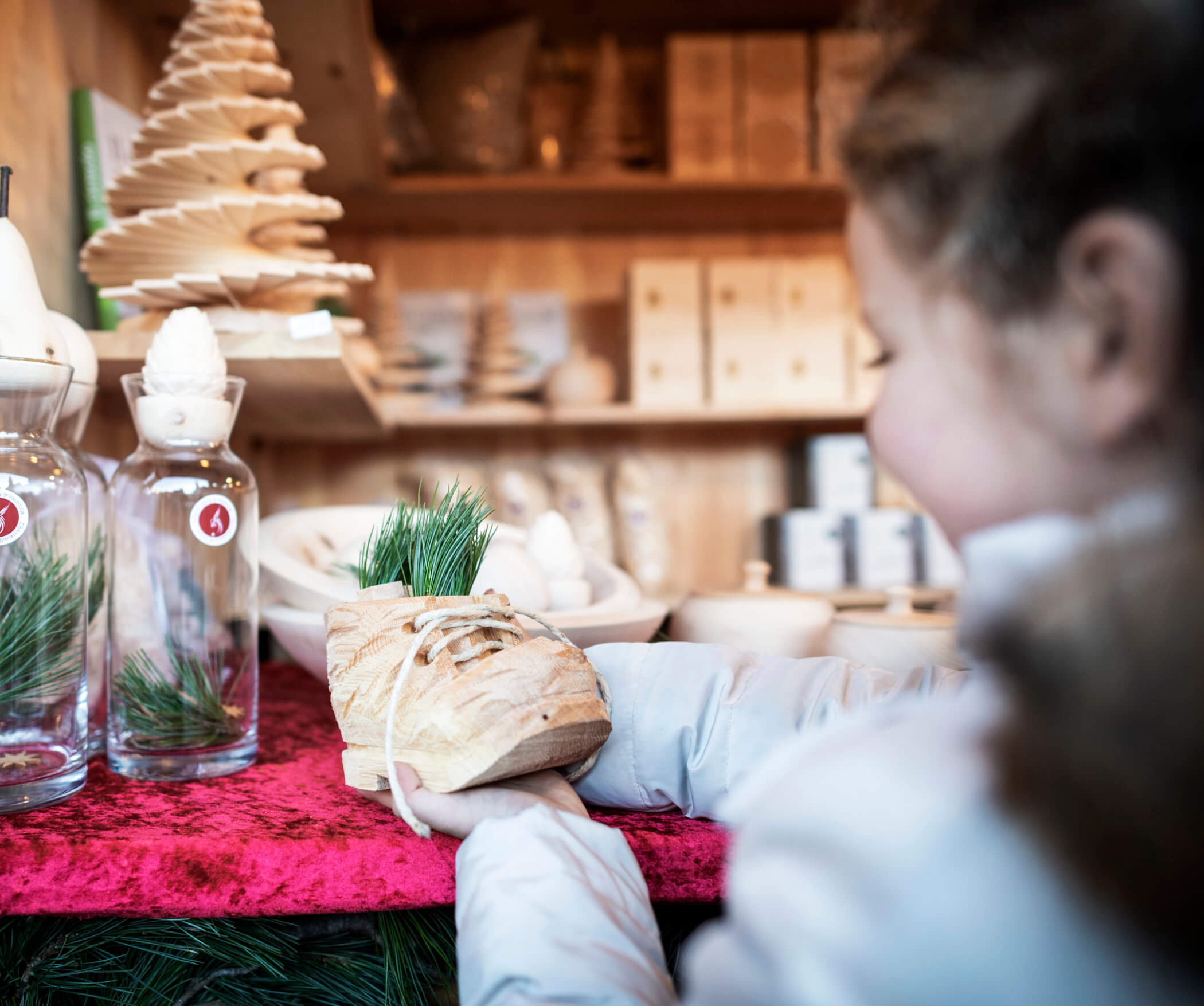 Sculture in legno - Mercatino di Natale di Bolzano