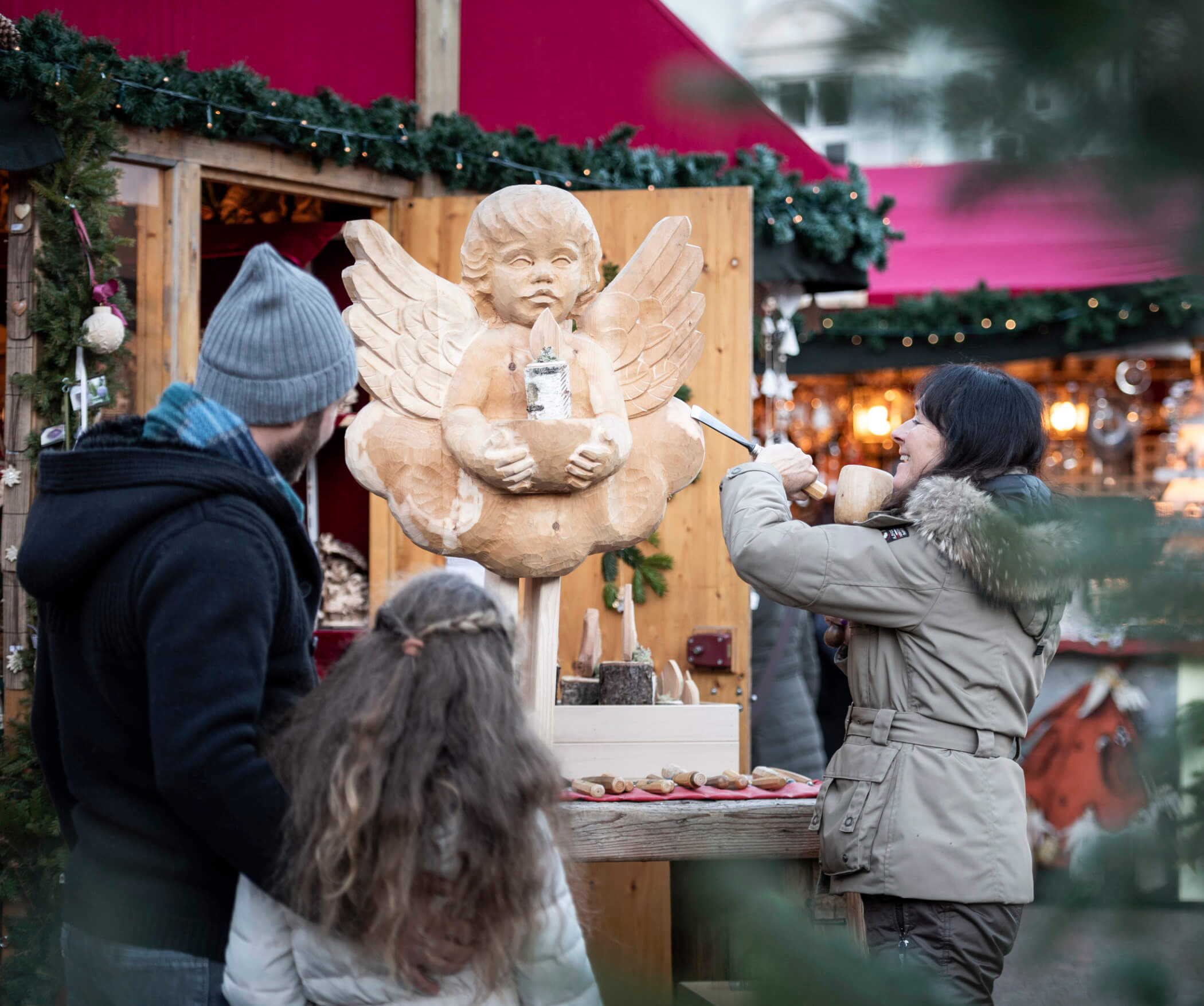 Sculture in legno - Mercatino di Natale Bolzano