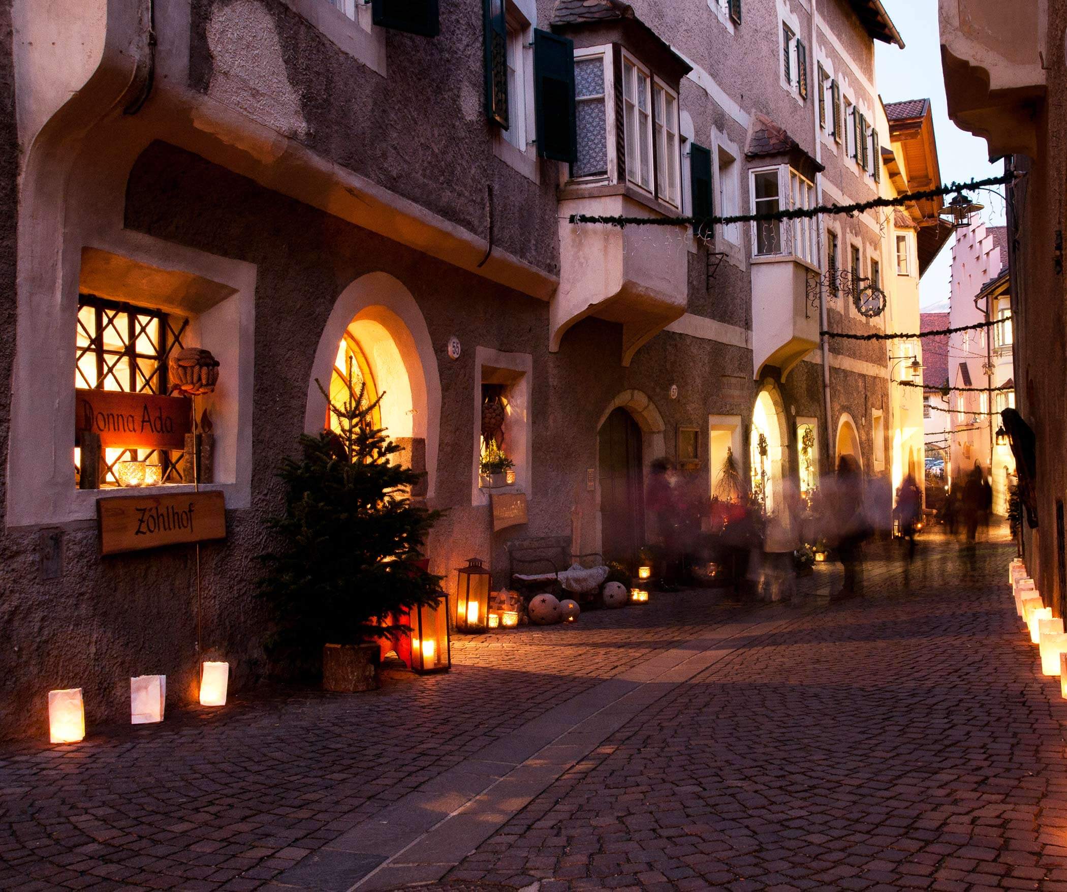 Borgo natalizio in in Valle Isarco