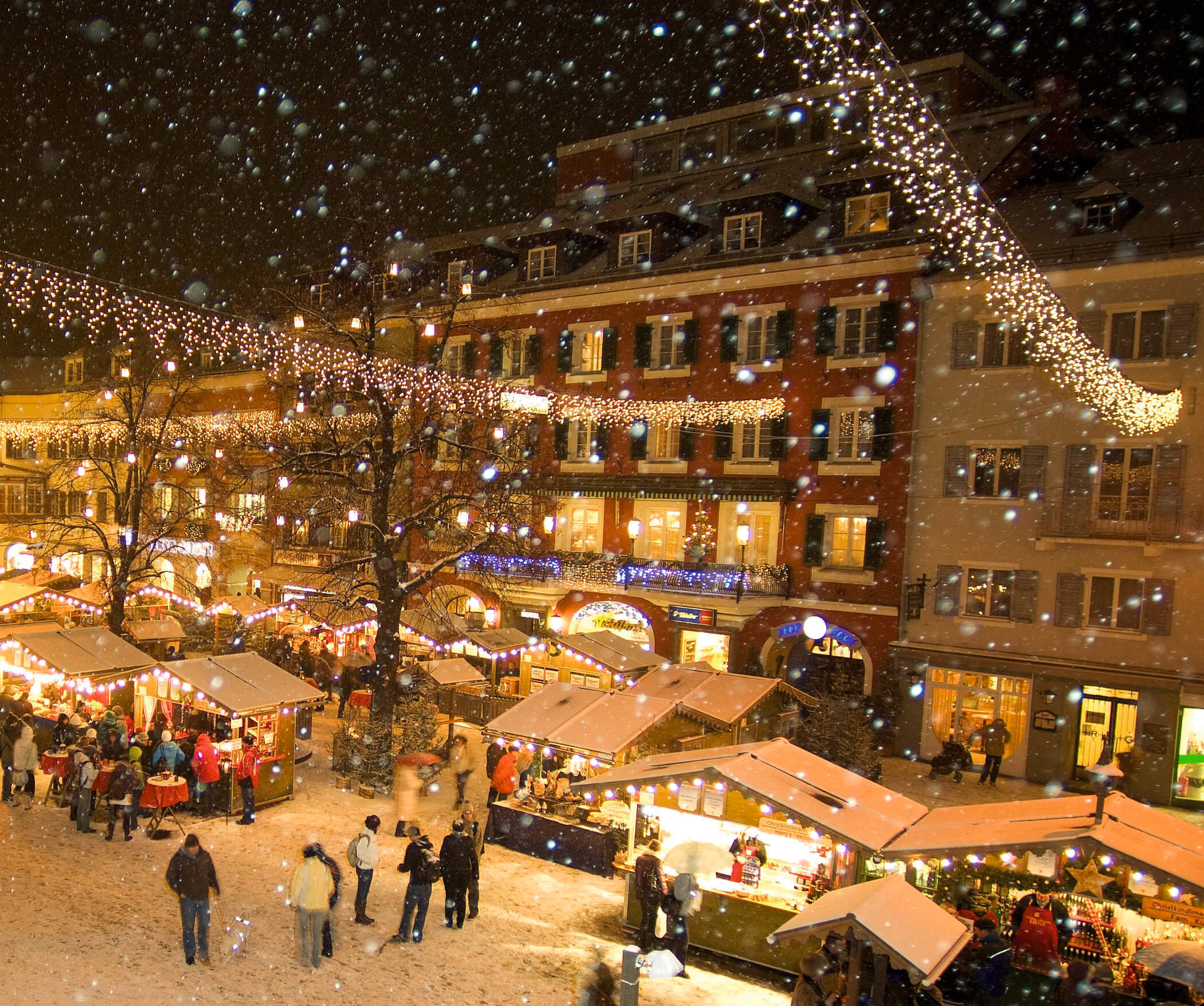 Vista sul mercatino di Natale Lienz