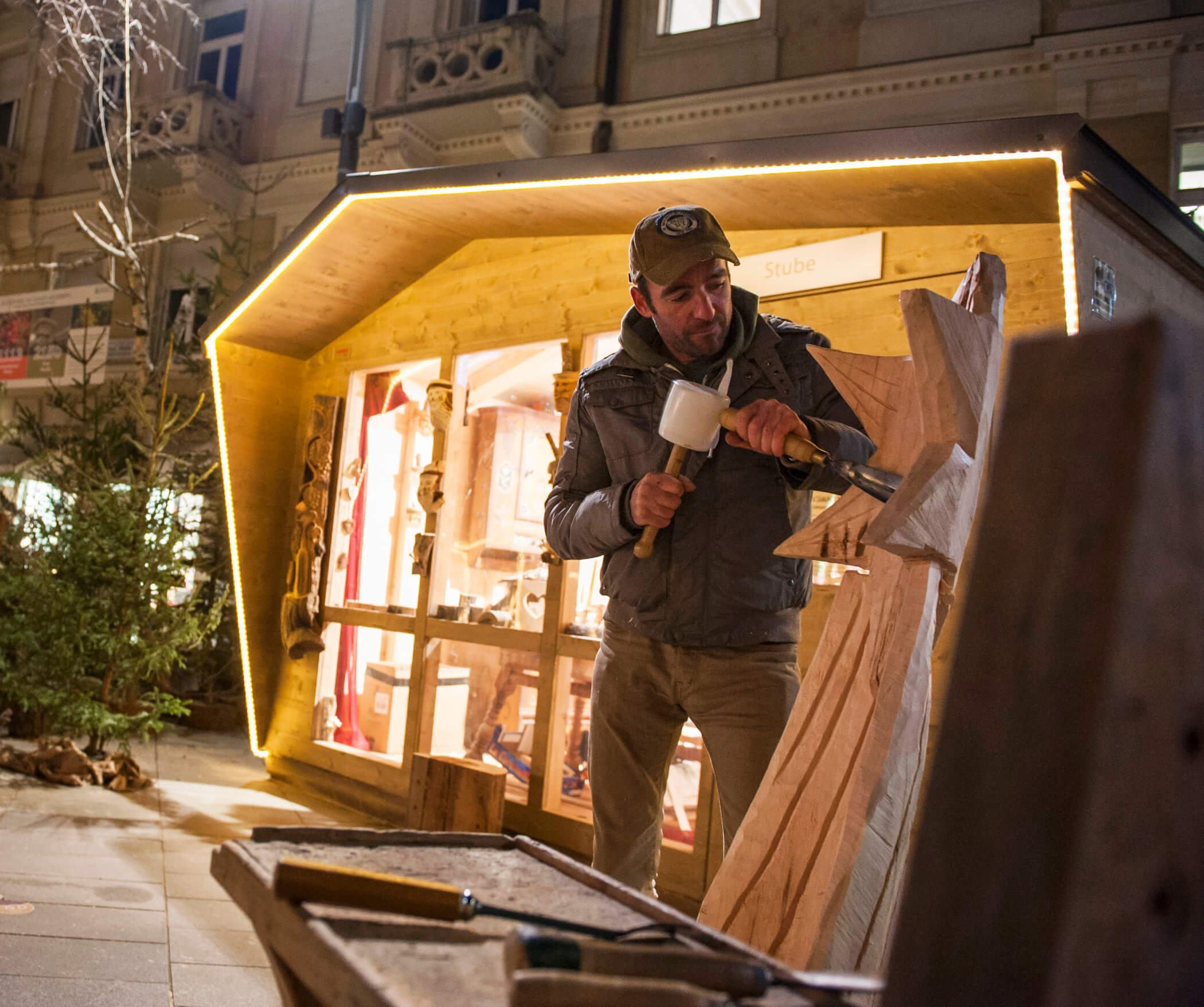 Sculture in legno - Mercatino di Natale Merano