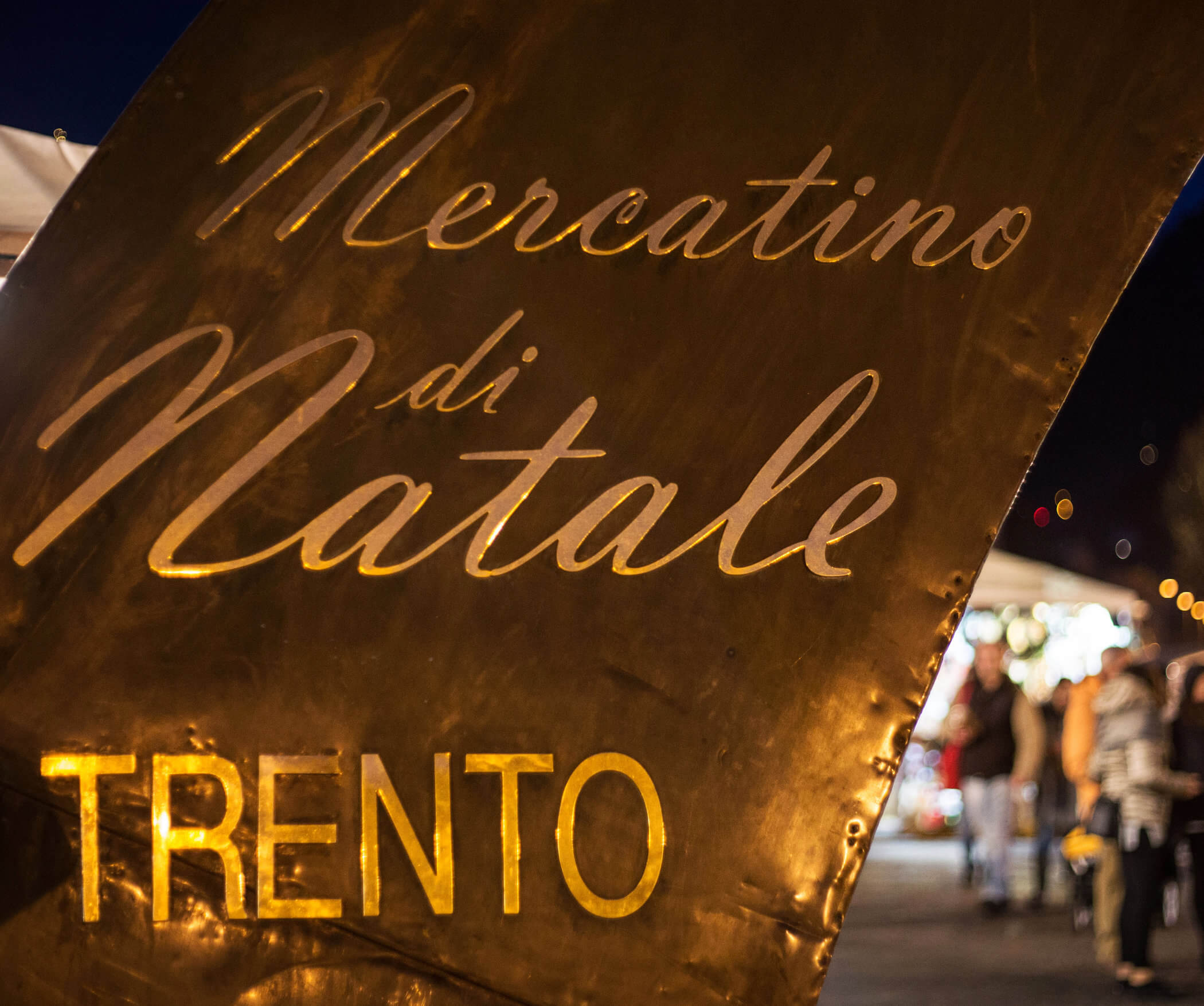 Ingresso al Mercatino di Natale a Trento